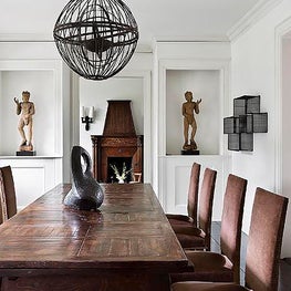 East Hampton House, View of Dining Room