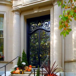 Entry to an urban townhouse