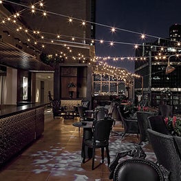 Upstairs Rooftop at the Kimberly Hotel, View of Rooftop Bar and Lounge