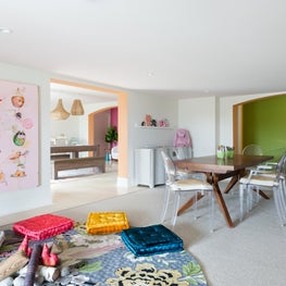 Portfolio: An arts and crafts room with a Sugar and Cloth-inspired wall in Pebble Beach, CA.