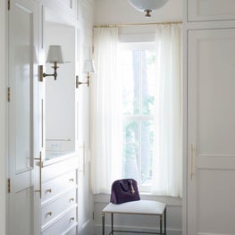 A Sleek Walk-in Closet