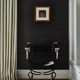 Vintage Savonarola Chair with Contemporary Art