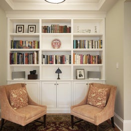 Contemporary Prewar Apt, Custom Library Built-In