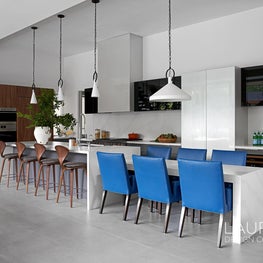 Thanks to details as simple as an extended kitchen island, this family is spending more time sharing meals together.