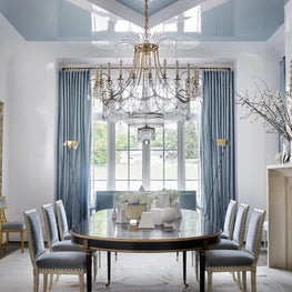 Southeastern Showhouse Blue Dining Room