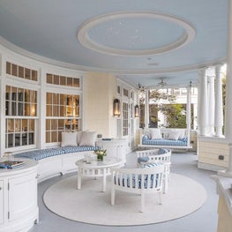 First Floor Porch, Seaside Avenue Residence, Seaside, Florida