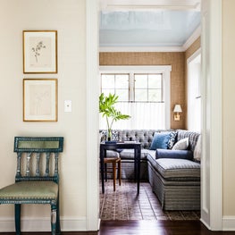 Living room into sunroom