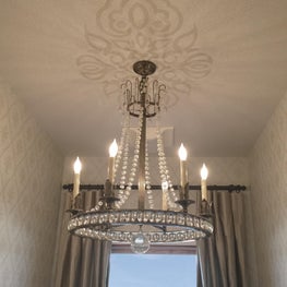 Residential Bathroom, Wallpaper, California