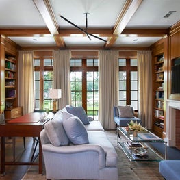 Contemporary Shingle Style Overlooking a Tidal River - Library/Office