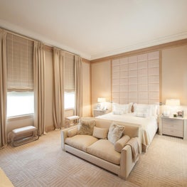 Park Avenue Apartment, Elegant Master Bedroom, Beige Palette