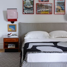 Central Park Apartment, Modern Bedroom with Playful Furnishings