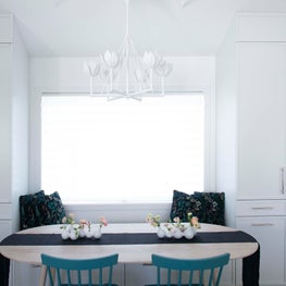 Sag Harbor Custom Builtin Storage Units with Window Nook