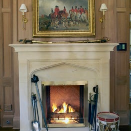 A Stately Fireplace 