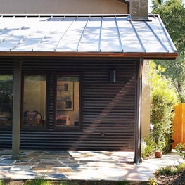 Soulful Home Front Facade with Charred Shou Sugi Ban Sidings