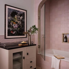 Pink Tiled Bathroom