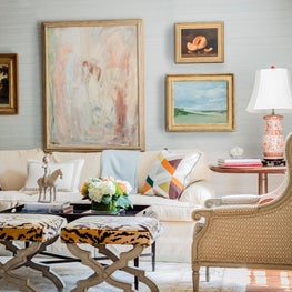 Living Room with Art Wall