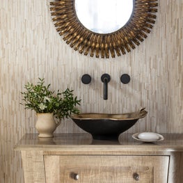 Coastal and Cute Powder Room