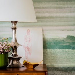 Guest suite with Phillip Jeffries panels 