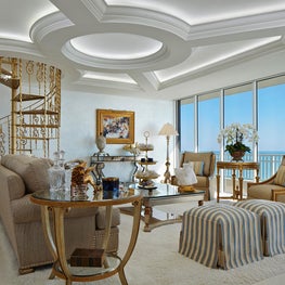 Jupiter Island Florida Penthouse Great Room - Annie Santulli Interior Design