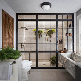Brookline, Massachusetts Custom Master Bathroom 