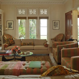 Subtropical light in a colonial Palm Beach Library