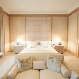 Park Avenue Apartment, Elegant Master Bedroom, Beige Palette