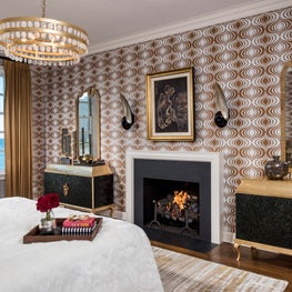 Bold + Elegant Master Bedroom 