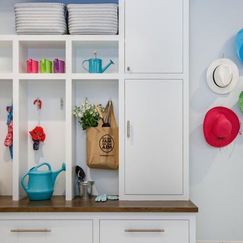 Mudroom with storage