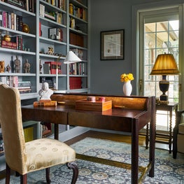 Home Office with Library