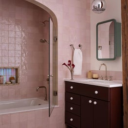 Pink Tiled Bathroom
