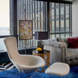 Mies van der Rohe Apartment Living Room Vignette