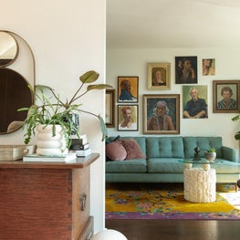 Eclectic, MidCentury Living Room