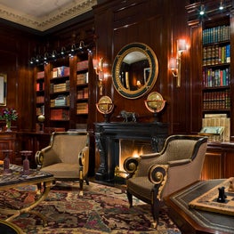 Historic New York City Townhouse Major Renovation - Formal Library