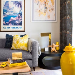 Family Room in Amagansett Home