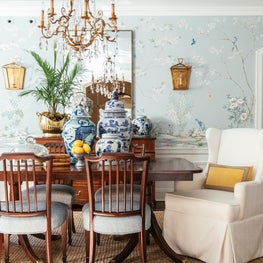 Hand Painted Mural Dining Room