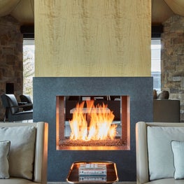 Aspen Living Room with Fireplace