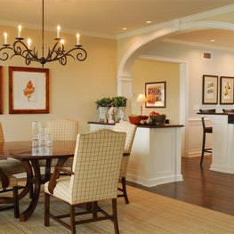 Transistional Dining Room On the Sound