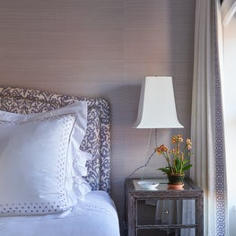 A Serene Violet Bedroom   