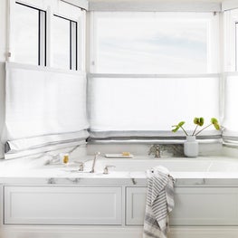 Whispers of Elegance - Master Bath Tub with Top-down Bottom-up Shades