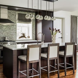 Kitchen in a renovated Cow barn turned Guest cottage
