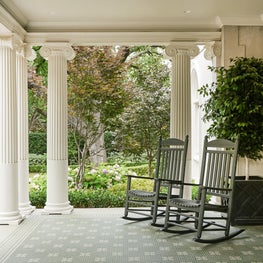 A historic house in Dallas's Highland Park neighborhood.