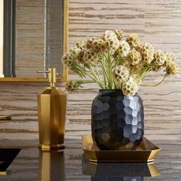 Winnetka Residence Powder Room Vanity Detail 