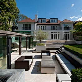 Highgate House Rear Facade and Pool