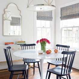 Blue and White Breakfast Nook
