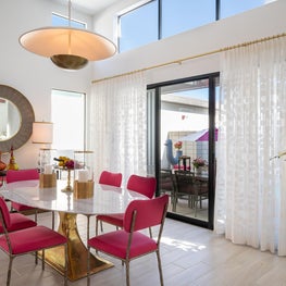 Palm Springs Pink Dining room