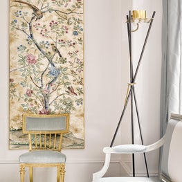 Southeastern Showhouse design detail with tapestry