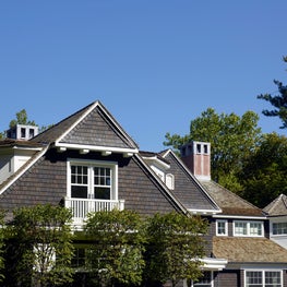Portfolio: Short Hills Shingle Style Residence, Black and White, Queen Anne, Gable, Tower