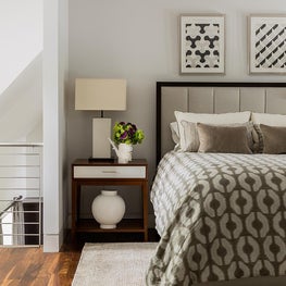 Bedroom in renovated Cow barn turned Guest cottage