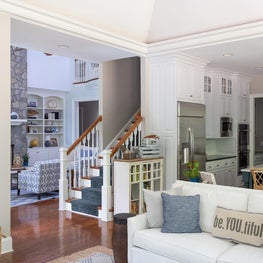 Sitting area looking in to living room