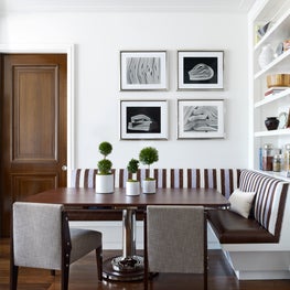 Upper East Side Apartment, Kitchen with Built-in Banquette